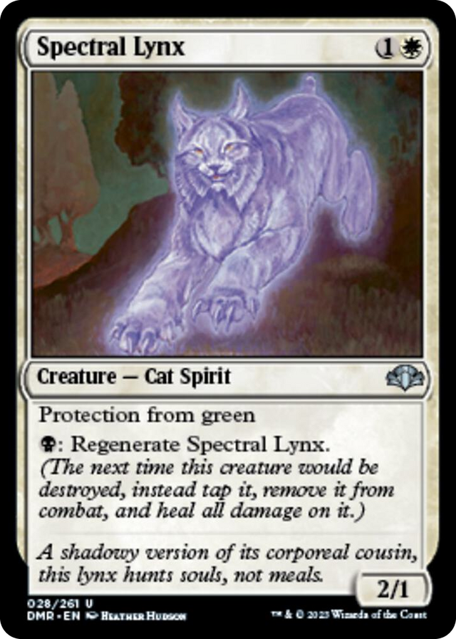 0028 Spectral Lynx U Dominaria Remastered