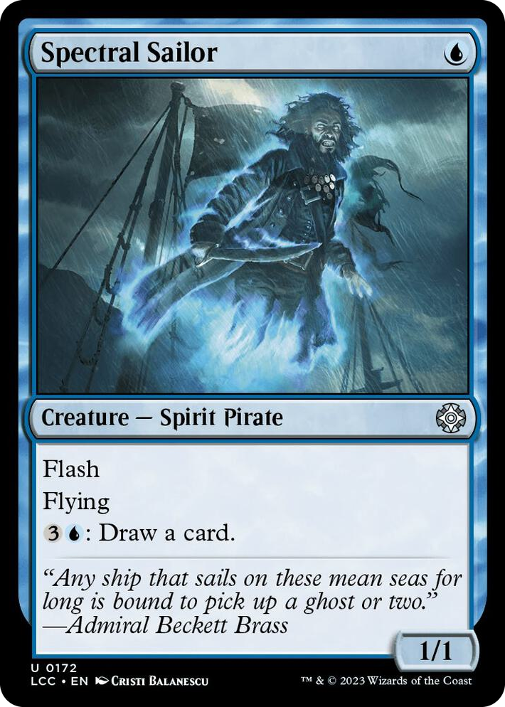 0172 Spectral Sailor U Commander: The Lost Caverns of Ixalan
