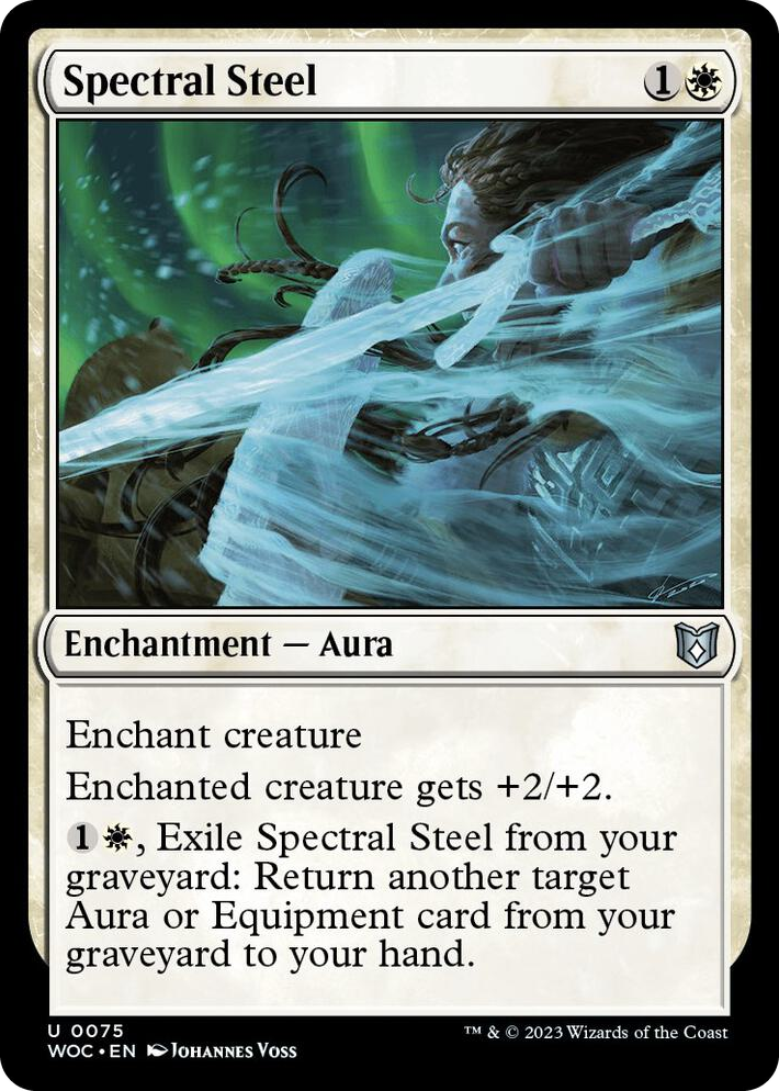 0075 Spectral Steel U Commander: Wilds of Eldraine
