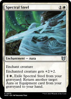 0075 Spectral Steel U Commander: Wilds of Eldraine