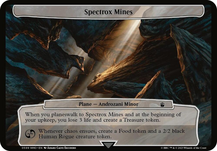 Spectrox Mines #599 T - Planechase: Universes Beyond: Doctor Who Pokemon card