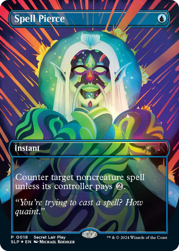 Spell Pierce #18 P - Secret Lair Showdown Pokemon card