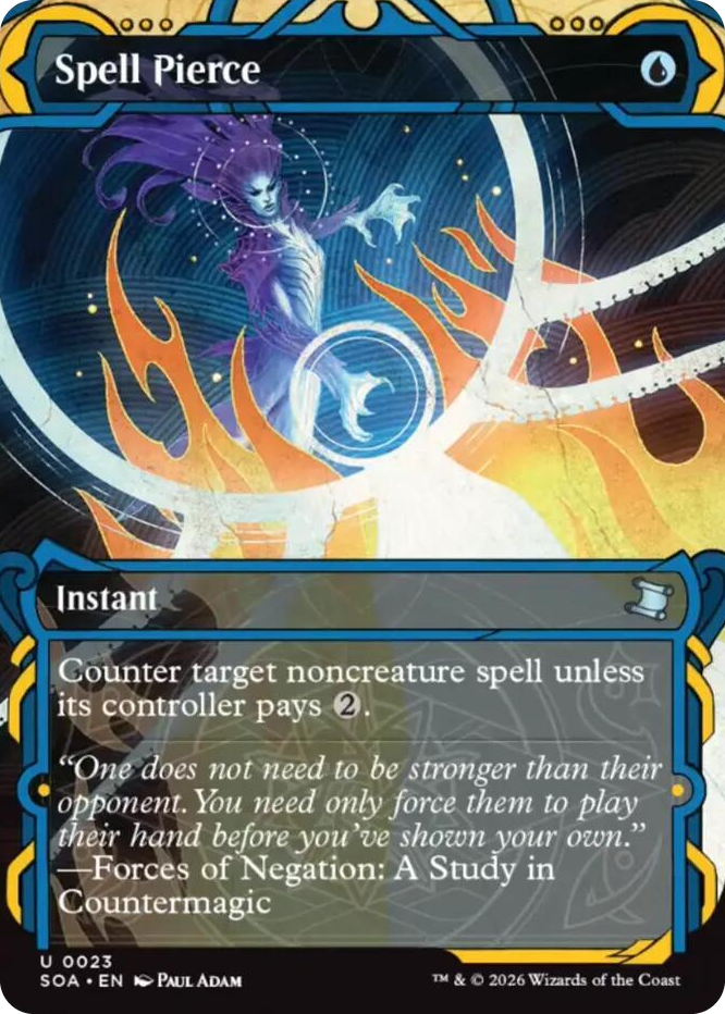 Spell Pierce #23 U - Secrets of Strixhaven: Mystical Archive Pokemon card