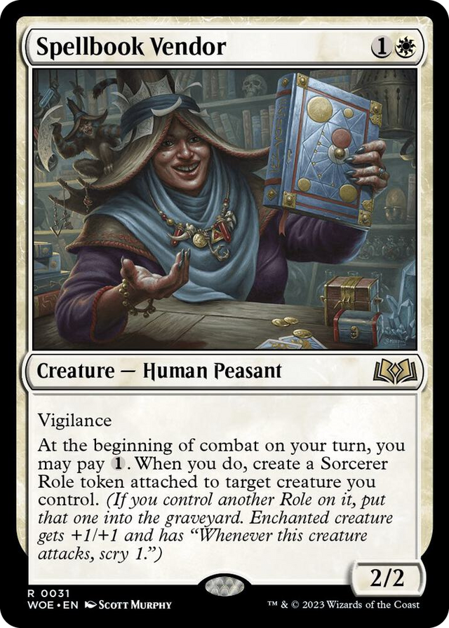 0031 Spellbook Vendor R Wilds of Eldraine