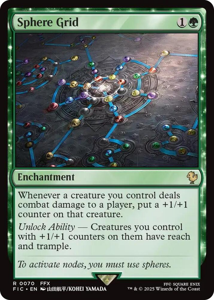 Sphere Grid (Surge Foil) #70 R - Commander: FINAL FANTASY Pokemon card