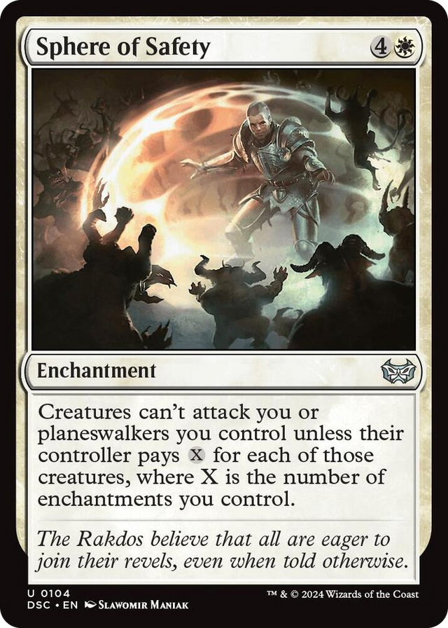 0104 Sphere of Safety U Commander: Duskmourn: House of Horror