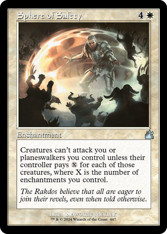 0447 Sphere of Safety (Retro Frame) U Ravnica Remastered