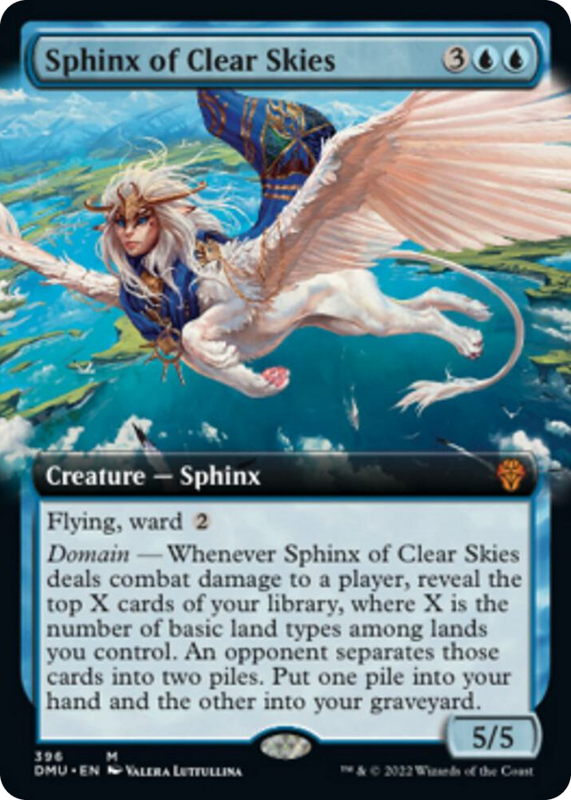 0396 Sphinx of Clear Skies (Extended Art) M Dominaria United