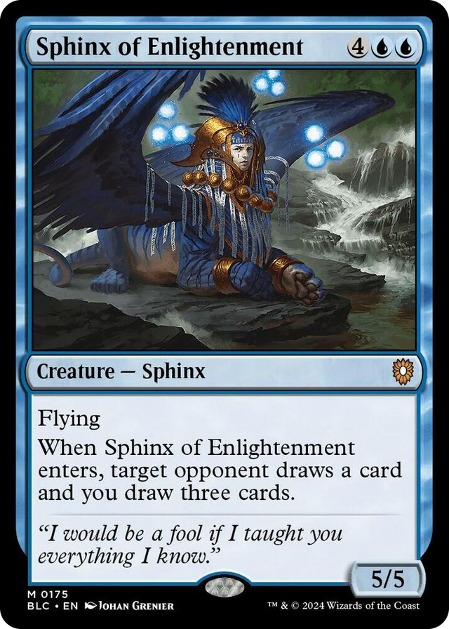 0175 Sphinx of Enlightenment M Commander: Bloomburrow