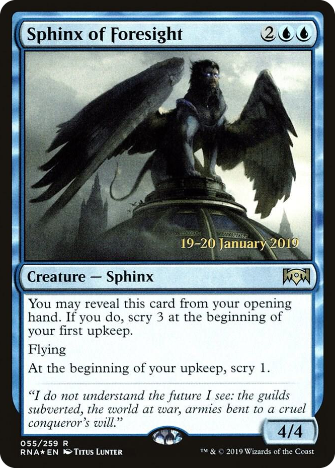 0055 Sphinx of Foresight R Prerelease Cards