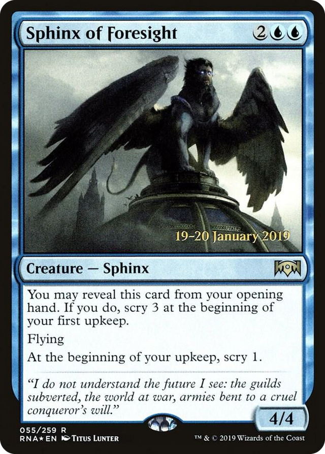 0055 Sphinx of Foresight R Prerelease Cards