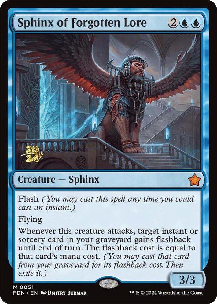0051 Sphinx of Forgotten Lore M Prerelease Cards