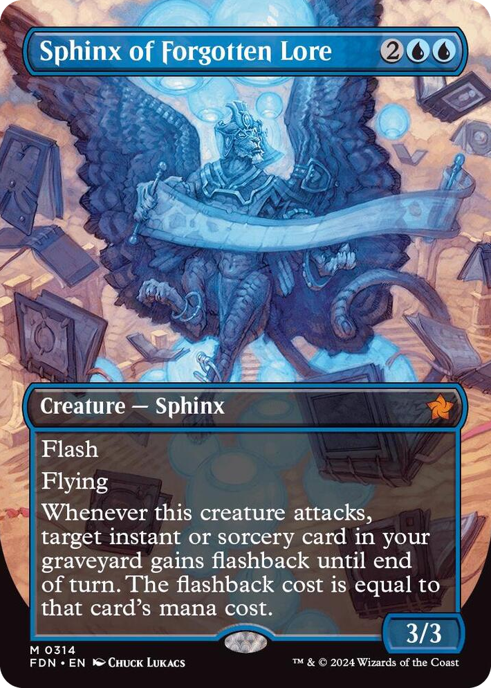 0314 Sphinx of Forgotten Lore (Borderless) M Foundations