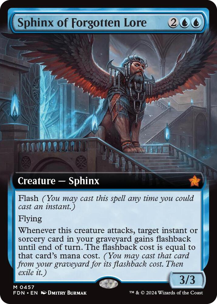 0457 Sphinx of Forgotten Lore (Extended Art) M Foundations
