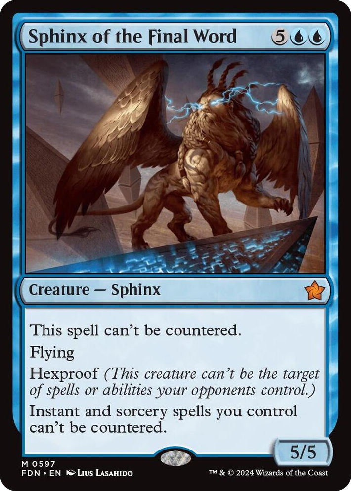 0597 Sphinx of the Final Word (0597) M Foundations