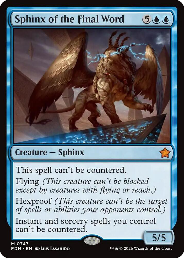 0747 Sphinx of the Final Word (0747) M Foundations
