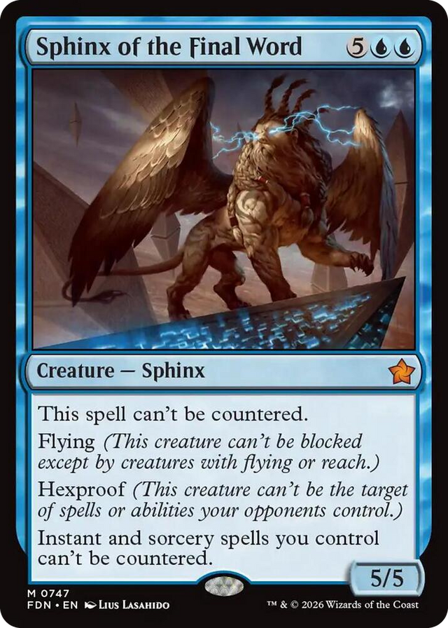 0747 Sphinx of the Final Word (0747) M Foundations