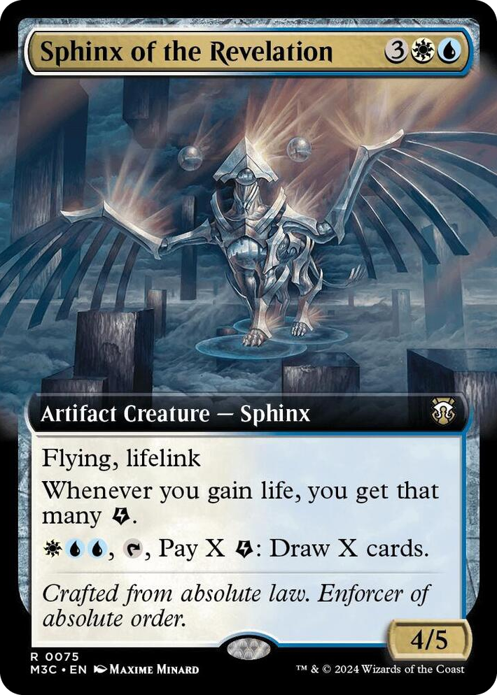 0075 Sphinx of the Revelation (Extended Art) (Ripple Foil) R Commander: Modern Horizons 3