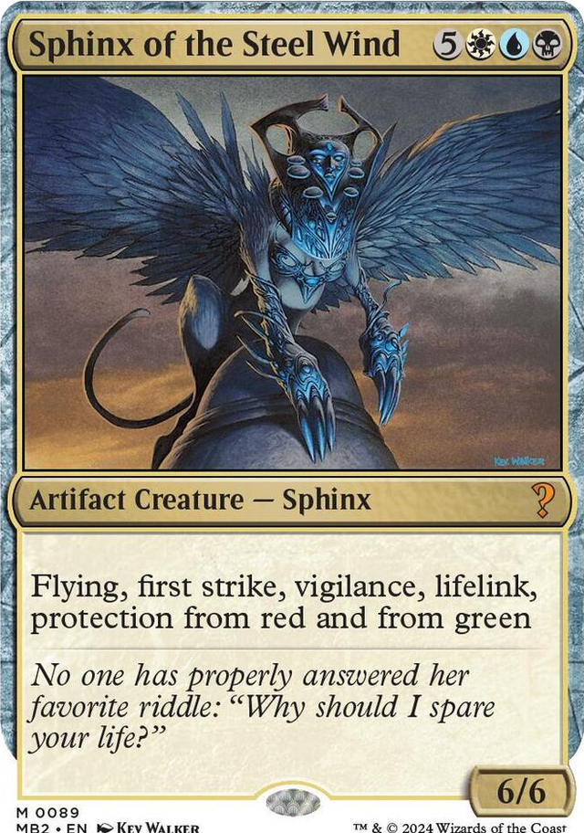 0089 Sphinx of the Steel Wind (White Border) M Mystery Booster 2