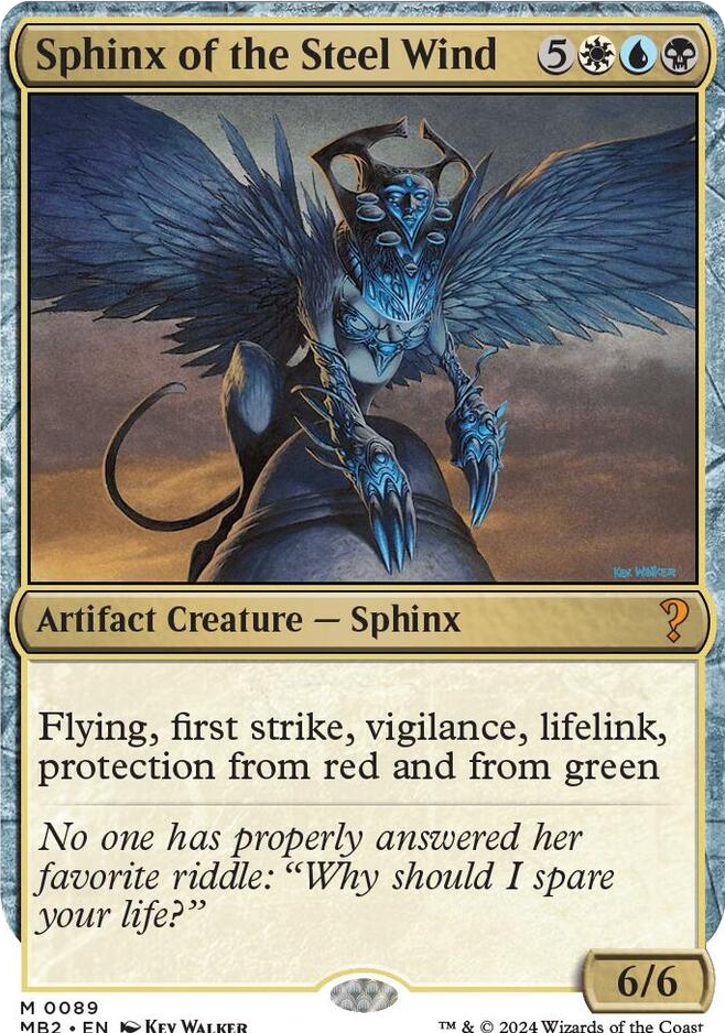 Sphinx of the Steel Wind (White Border) #89 M - Mystery Booster 2 Pokemon card