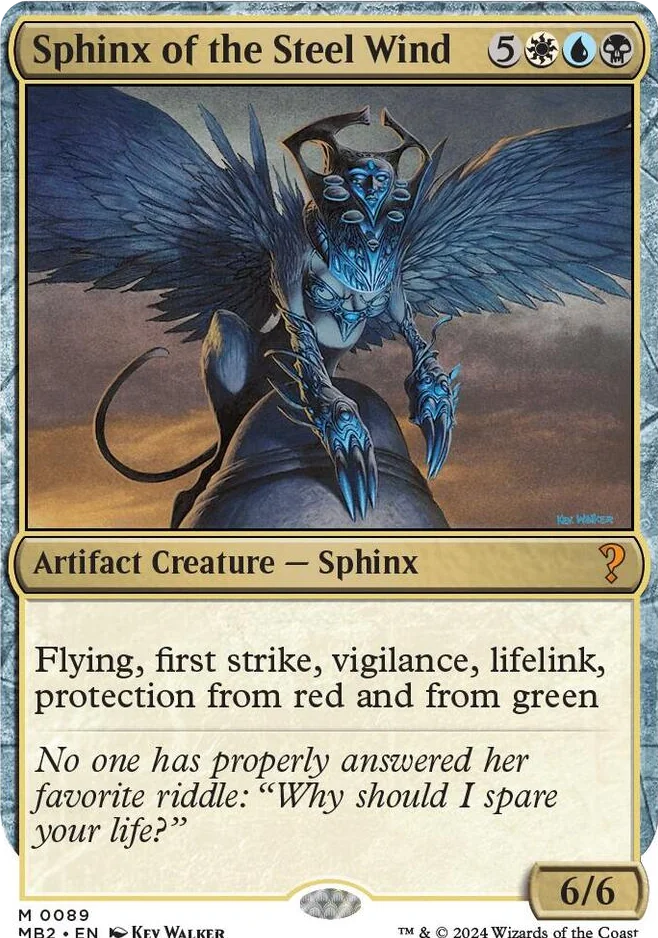 0089 Sphinx of the Steel Wind (White Border) M Mystery Booster 2