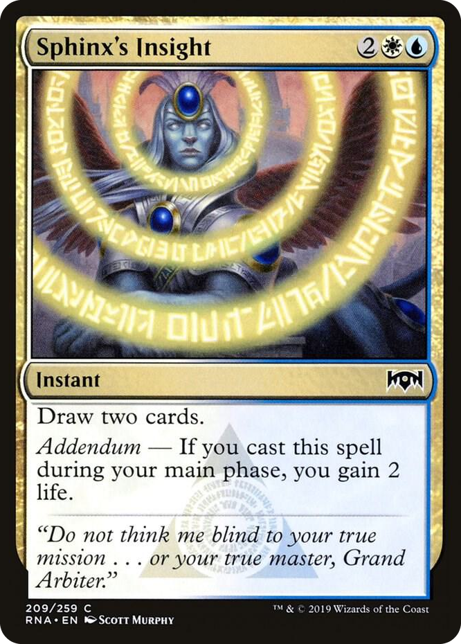 0209 Sphinx's Insight C Ravnica Allegiance