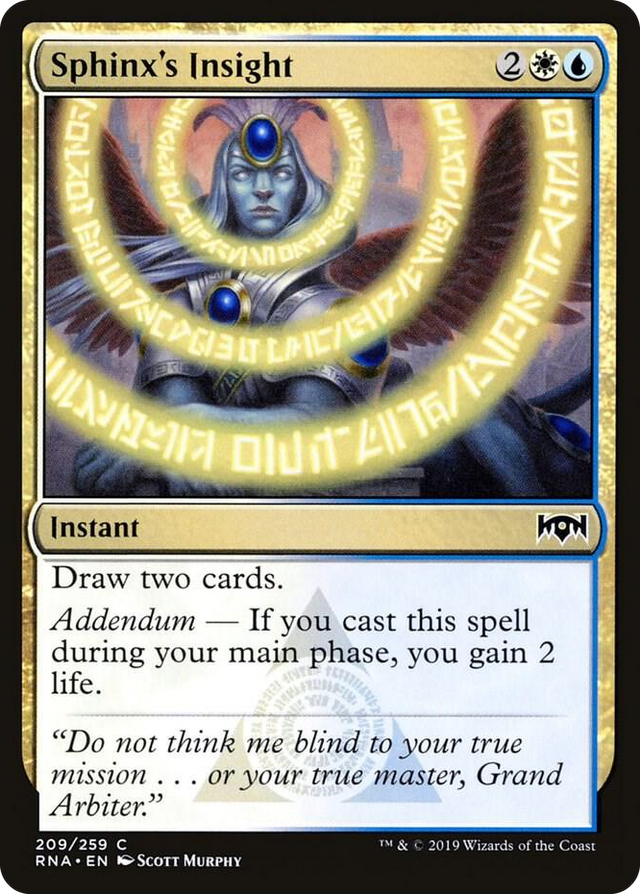 0209 Sphinx's Insight C Ravnica Allegiance