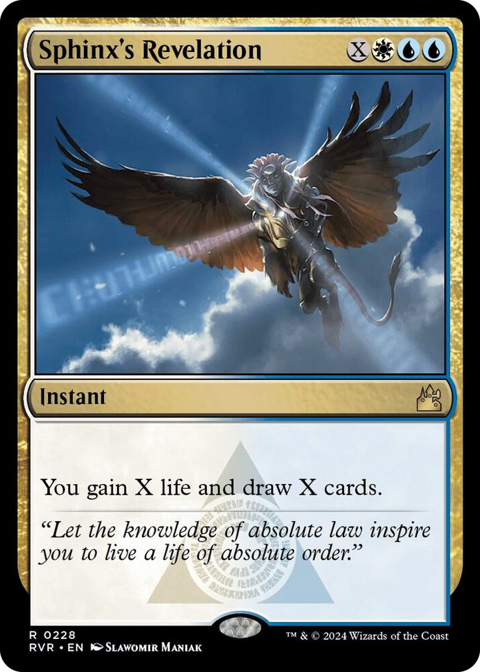 Sphinx's Revelation #228 R - Ravnica Remastered Pokemon card