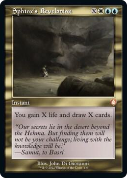 0130 Sphinx's Revelation (Retro Frame) M Commander: The Brothers' War