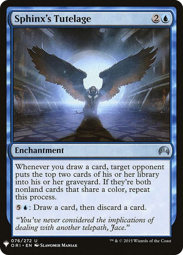 0076 Sphinx's Tutelage U The List Reprints