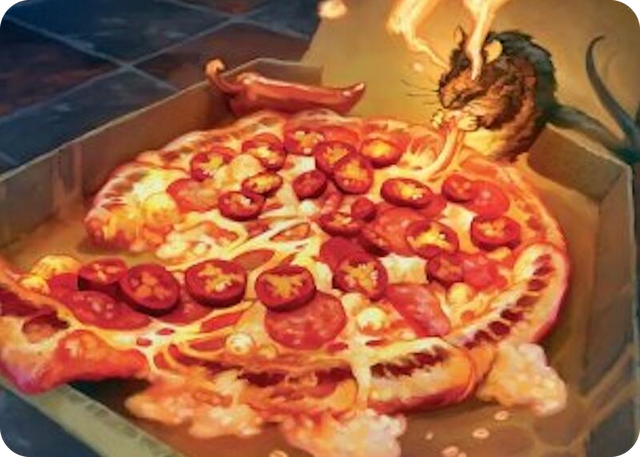 0011 Spicy Oatmeal Pizza Art Card S Art Series: Teenage Mutant Ninja Turtles
