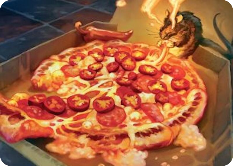 0011 Spicy Oatmeal Pizza Art Card S Art Series: Teenage Mutant Ninja Turtles