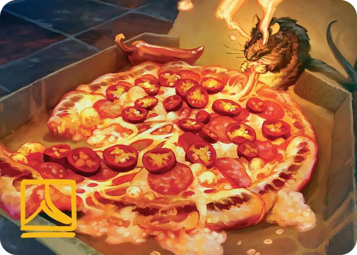Spicy Oatmeal Pizza Art Card (Gold-Stamped Signature) #11 S - Art Series: Teenage Mutant Ninja Turtles Pokemon card