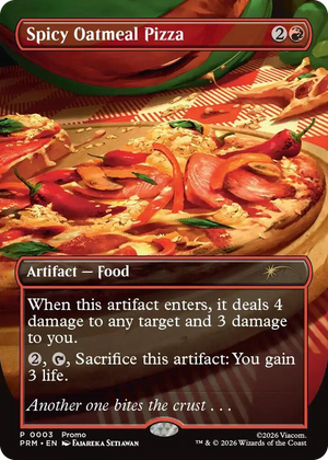 0003 Spicy Oatmeal Pizza (Borderless) P Unique and Miscellaneous Promos