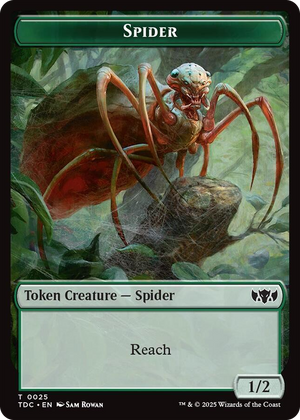 0025 Spider // Bird Double-Sided Token T Commander: Tarkir: Dragonstorm