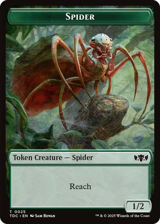 Spider // Bird Double-Sided Token #25 T - Commander: Tarkir: Dragonstorm Pokemon card