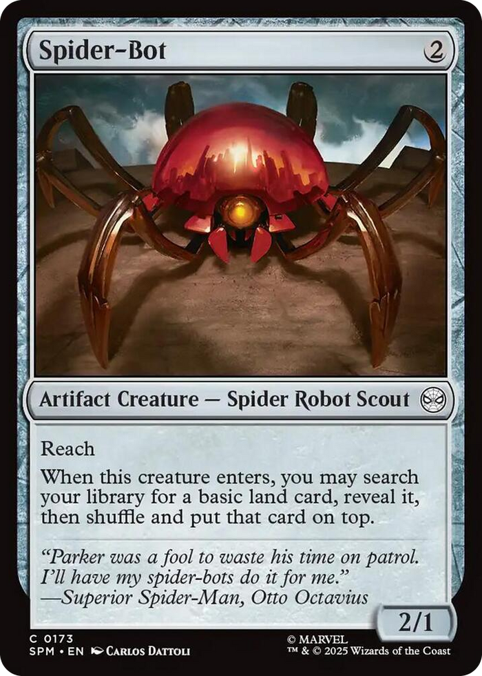 Spider-Bot #173 C - Marvel's Spider-Man Pokemon card