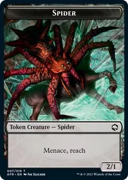 0007 Spider // Faerie Dragon Double-Sided Token T Adventures in the Forgotten Realms