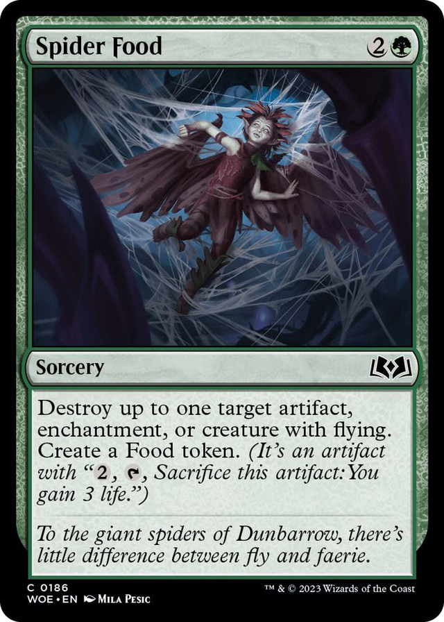 0186 Spider Food C Wilds of Eldraine