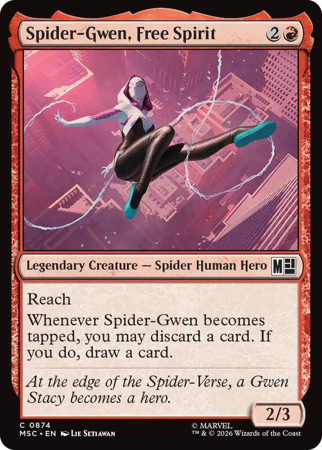 0874 Spider-Gwen, Free Spirit C Commander: Marvel Super Heroes