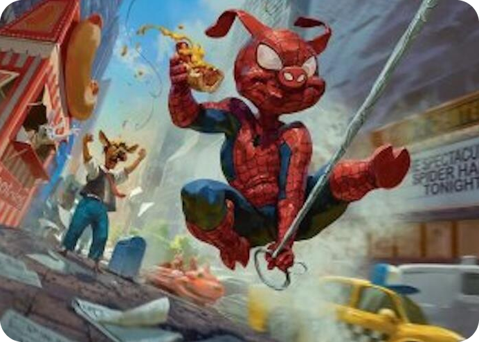 0019 Spider-Ham, Peter Porker Art Card S Art Series: Marvel's Spider-Man
