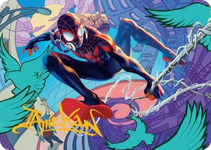 0020 Spider-Man, Brooklyn Visionary Art Card (Gold-Stamped Signature) S Art Series: Marvel's Spider-Man