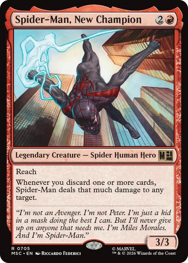 0705 Spider-Man, New Champion R Commander: Marvel Super Heroes