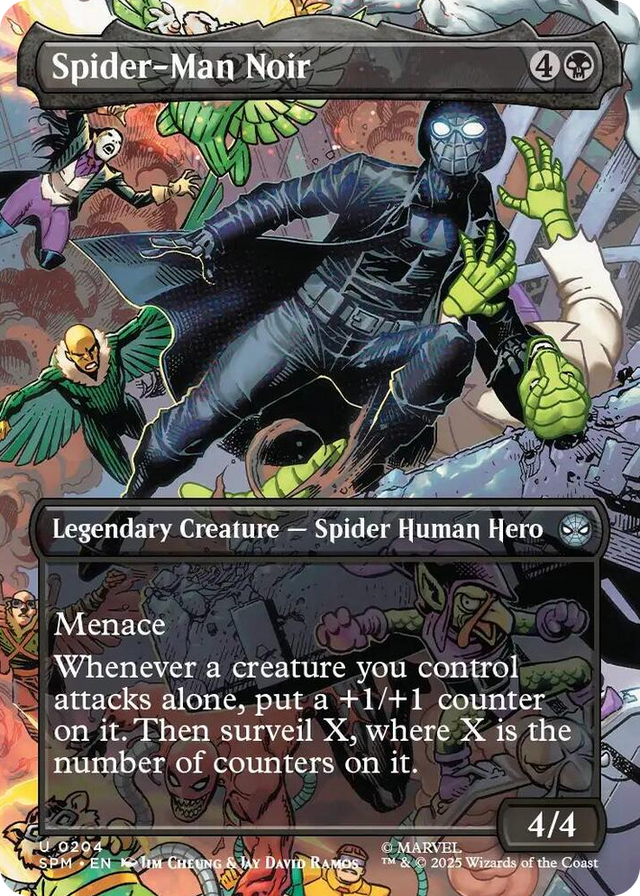 0204 Spider-Man Noir (Borderless) U Marvel's Spider-Man