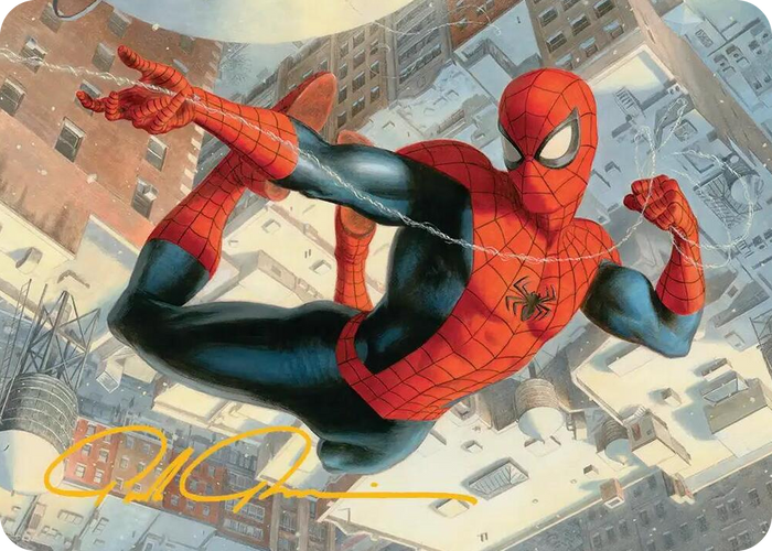 Spider-Man, Peter Parker Art Card (Gold-Stamped Signature) #53 S - Art Series: Marvel's Spider-Man Pokemon card