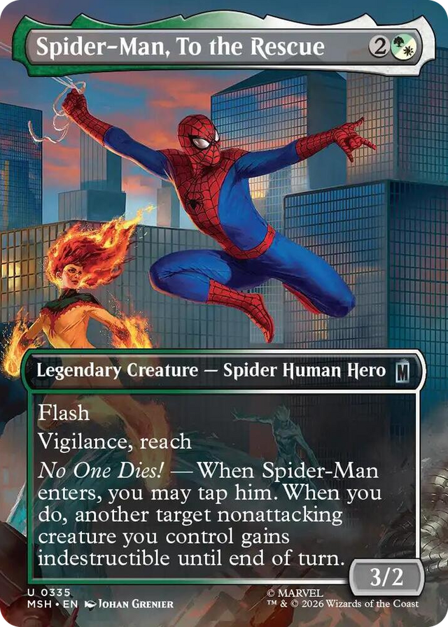 0335 Spider-Man, To the Rescue (Borderless) U Marvel Super Heroes