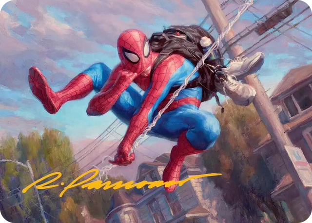 0004 Spider-Man, Web-Slinger Art Card (Gold-Stamped Signature) S Art Series: Marvel's Spider-Man