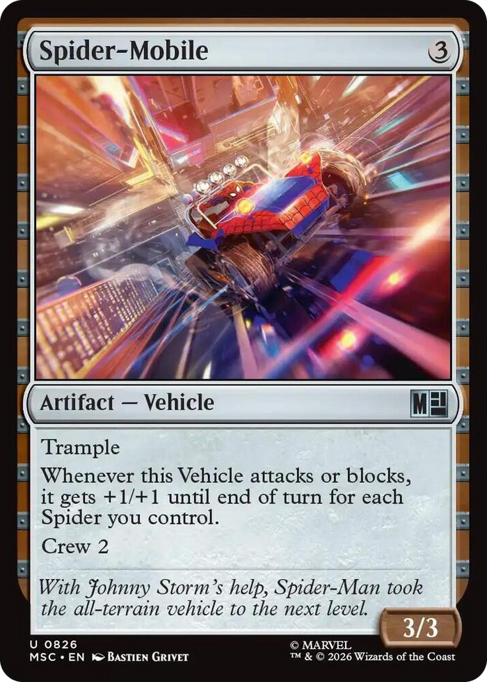 Spider-Mobile #826 U - Commander: Marvel Super Heroes Pokemon card