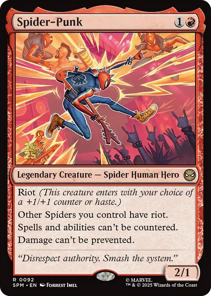Spider-Punk #92 R - Prerelease Cards Pokemon card