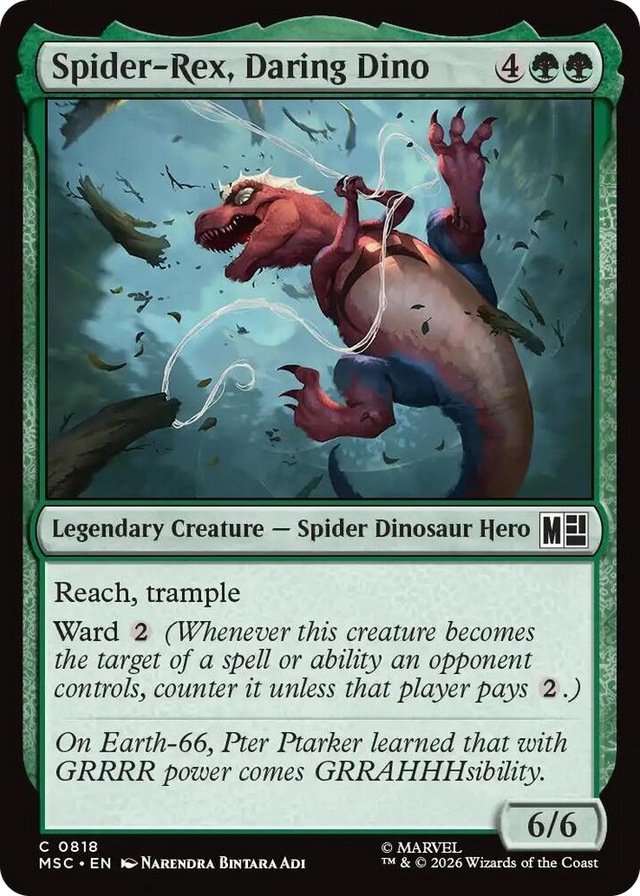 0818 Spider-Rex, Daring Dino C Commander: Marvel Super Heroes